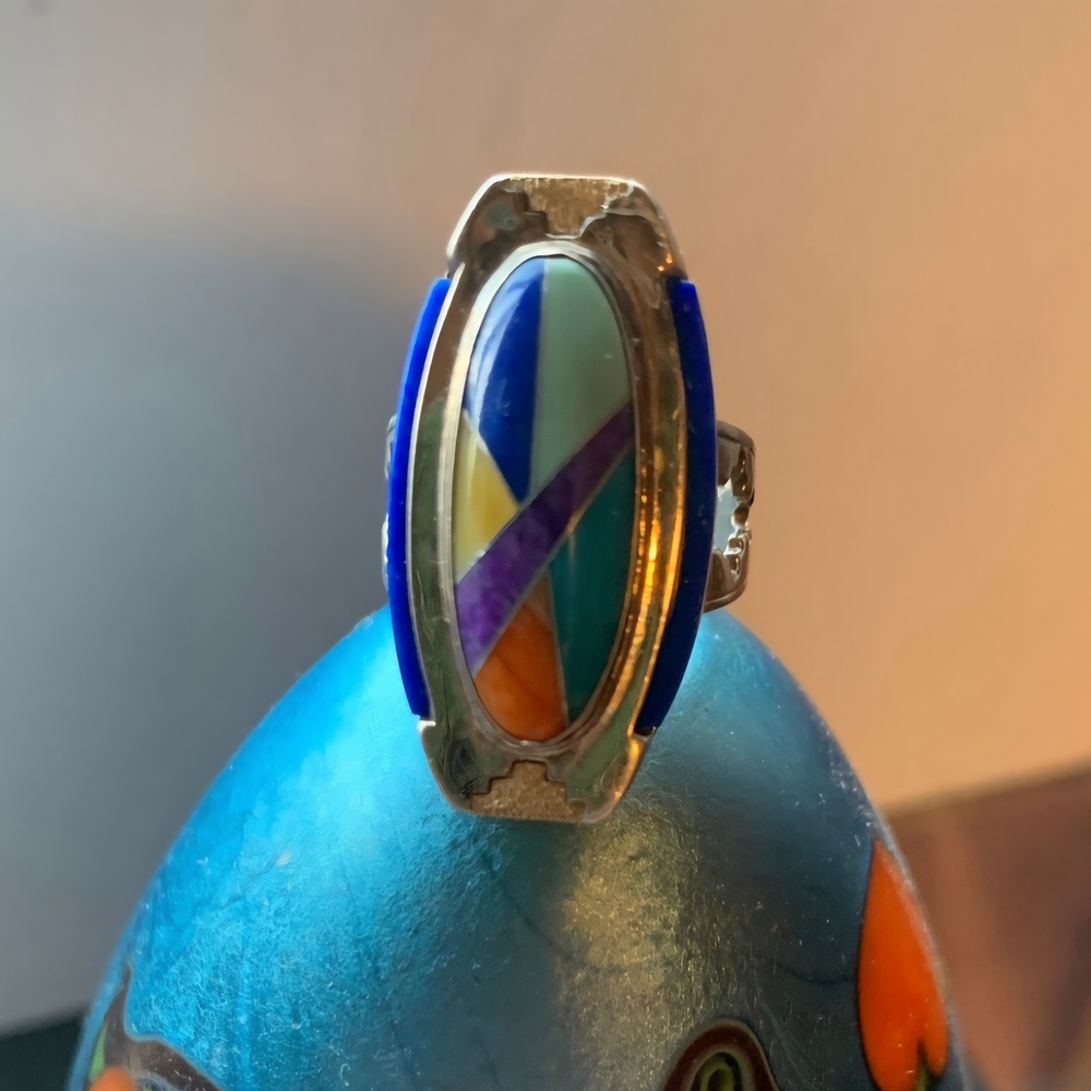 Carolyn Pollack Multicolor Inlay Ring